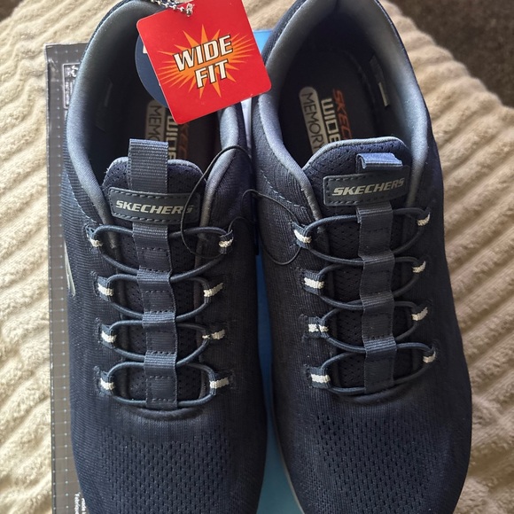 Skechers Men's Dark Blue Memory Foam Sneakers - Picture 2 of 3
